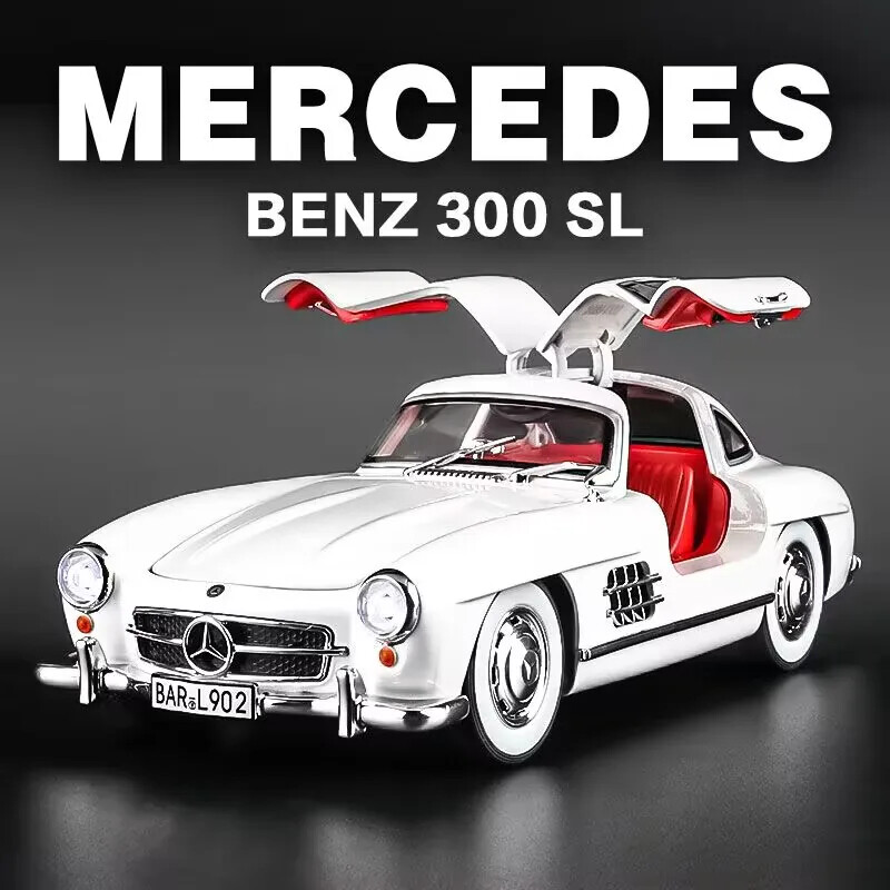 1:24 Mercedes-Benz 300SL 1936 Classic Car Alloy Diecast Car Model
