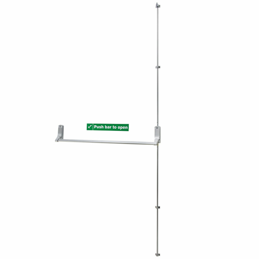 Union ExiSafe Single Panic Bolt for Timber Doors (J-CE851PB-SIL)