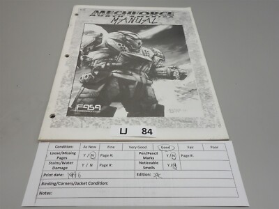 Mechwarrior - Battletech RPG: Mechforce North America Manual | eBay
