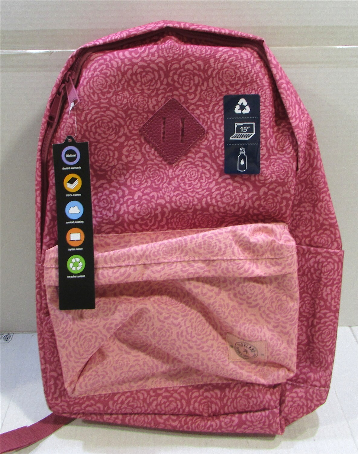 rose pink backpack