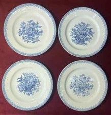 BORDEAUX VIEILLARD 4 ASSIETTES A DESSERT CORBEILLE AQUITAINE SUD OUEST 19EME XIX