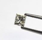 GIA certified loose .46ct SI1 J princess cut diamond vintage antique Natural — photo 3