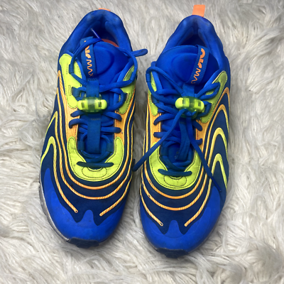 Nike Air Max 270 React ENG Men's Running Shoes Sz 11 Blue Orange