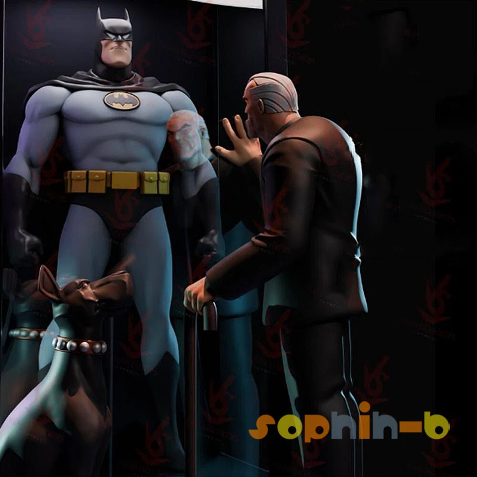 Bat Beyond Old Bruce Reflection Model Kit Unpainted 3d Print GK Statue Figure - Image 3 of 4