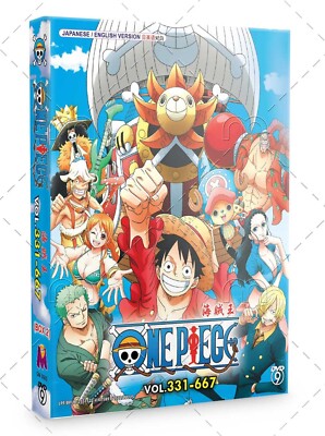 One Piece TV Series Episodes 331-667 Japanese Anime DVD English Sub Region All