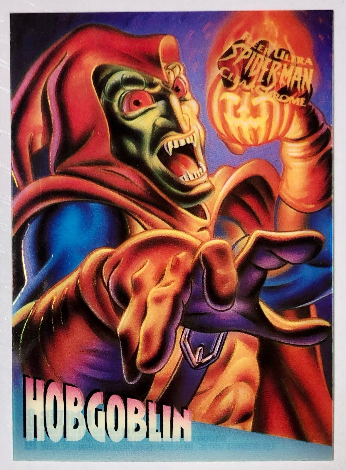 1995 Fleer Ultra Spider-Man Clear Chrome Masterpieces Golden Web Holoblast Pick!