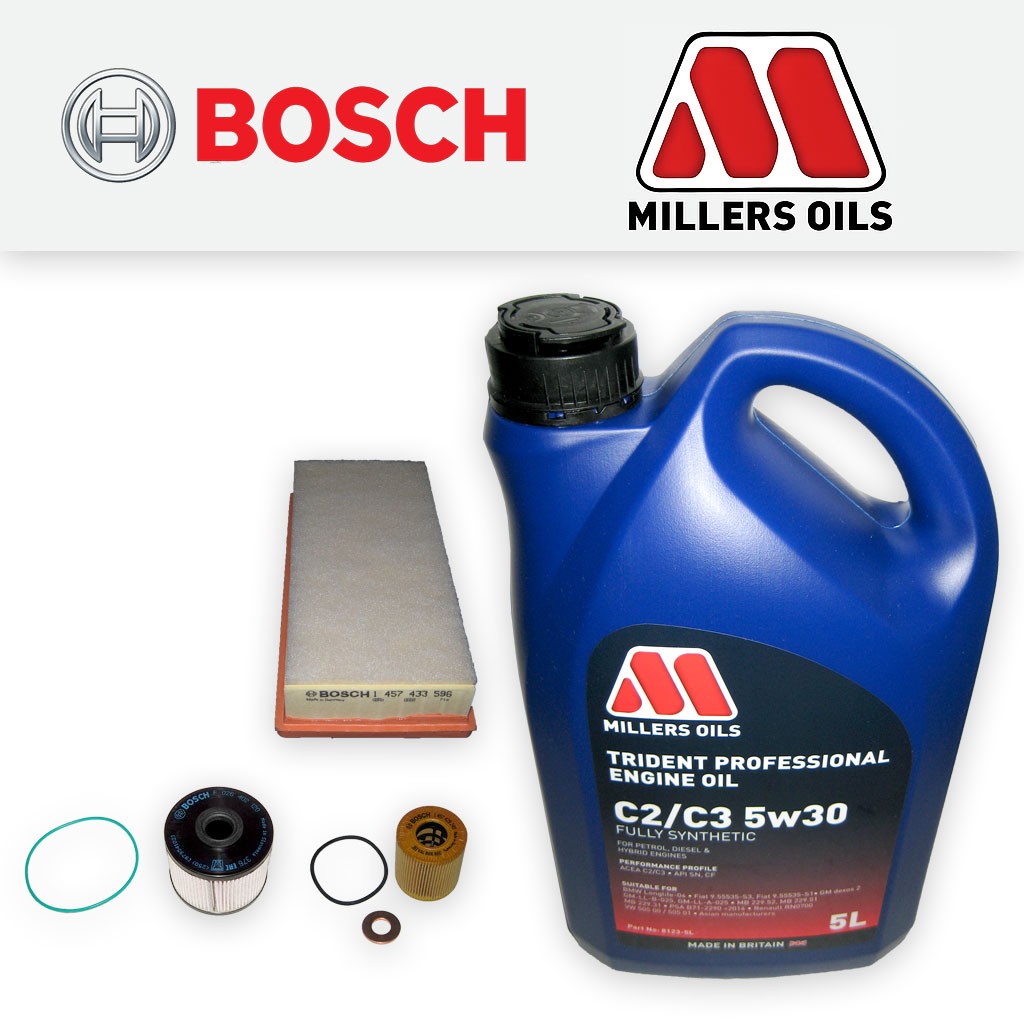 SERVICE KIT for PEUGEOT 508 2.0 HDI DW10C OIL AIR FUEL FILTERS +OIL (2010-2018)