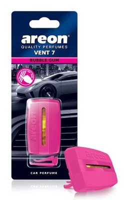 AREON Vent 7 Car Perfume Clip AC and Fan Air 1 Count (Pack of 1), Pink 