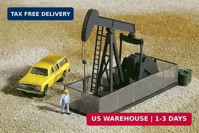 Walking Beam-Horse Head Oil Pump 933-3248 N Scale Model Railroad - Structure Kit
