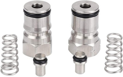 Stainless Steel Cornelius Keg Posts with Poppets and Springs, 19/32-18 Thread