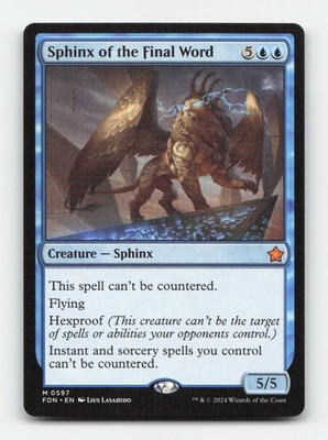 Sphinx of the Final Word 597 - Mythic FDN - Magic: The Gathering NM