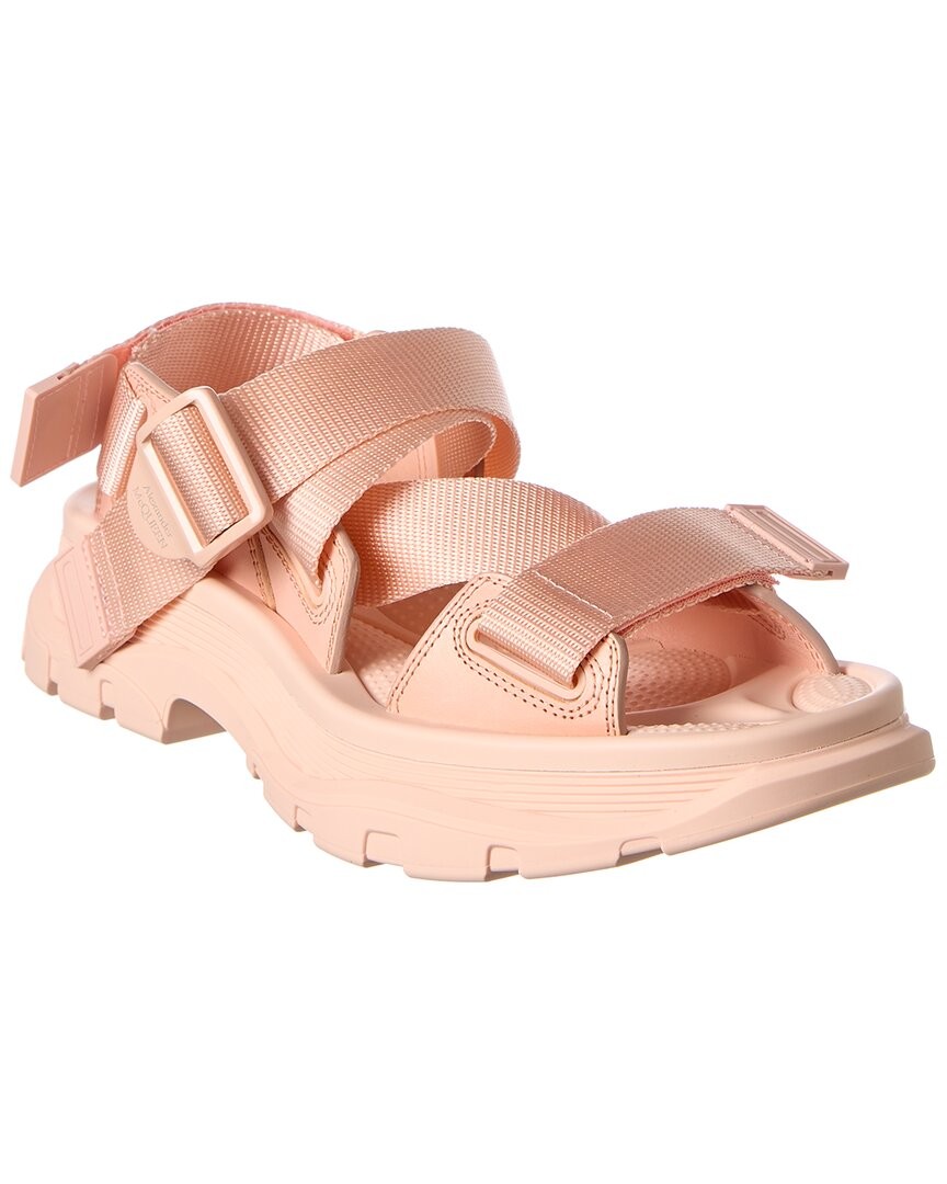 Alexander Mcqueen Tread Leather Sandal Womens Pink 385 74990₽