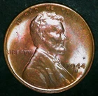1944-S Lincoln Wheat Cent / Penny - TONED - BU /MS / Unc / Uncirculated!