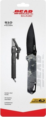 Bear & Son Messer Edge Framelock Combo Taschenmesser mit Tool Feuerstarter