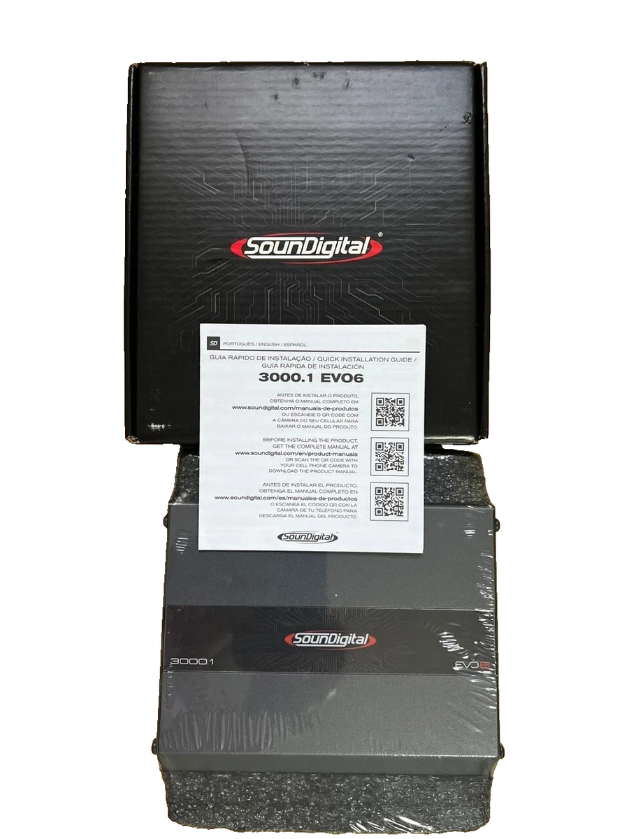 Soundigital SD3000.1 Evo 6 Digital Amplifier 1 Ohms 3000 Watts New