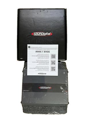 Soundigital SD3000.1 Evo 6 Digital Amplifier 1 Ohms 3000 Watts New