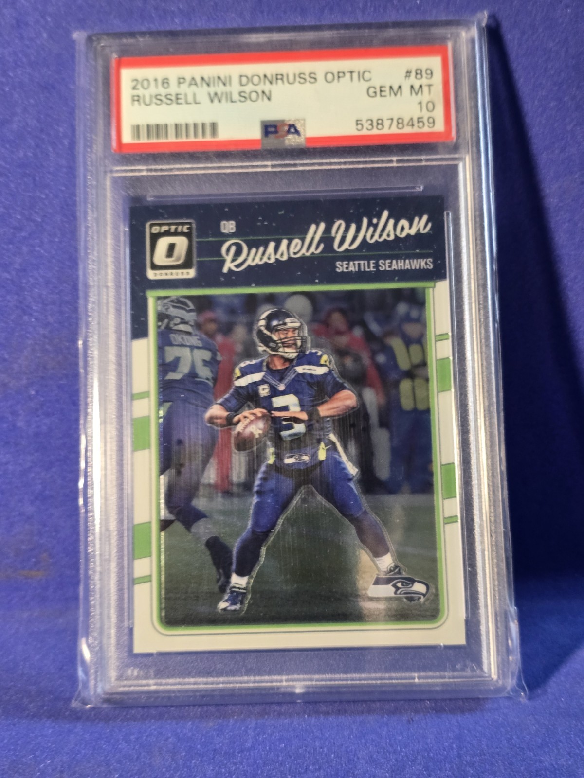 2016 Russell Wilson Panini Donruss Optic #89 PSA 10