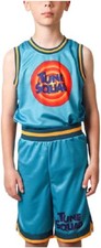 Space Jam Tune Squad Boys Cosplay Basketball Uniform Set XXL Jersey Shorts NWT