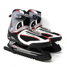 Bladerunner Comet 6.0 Ice Skates Men's Size 10 EU 43 Black Red Silver Adjustable