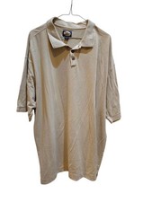 Tommy Bahama Ribbed Short Sleeve Polo Men’s 2XL Coconut Buttons Cotton