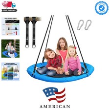 700lb 40 Inch Saucer Tree Swing for Kids Adults Outdoor 900D Oxford Waterproo...