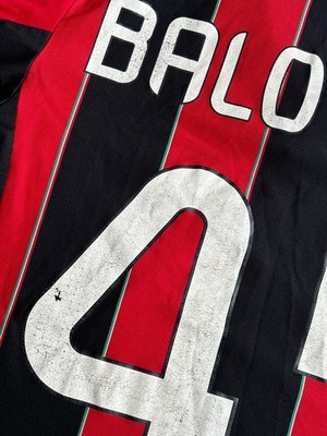 Mario Balotelli #45 AC Milan Adidas 2012 Football Shirt Soccer