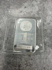 (1)-ONE TROY OUNCE 999+ FINE SILVER BAR MORGAN STYLE DESIGN FRONT MADE IN USA HM