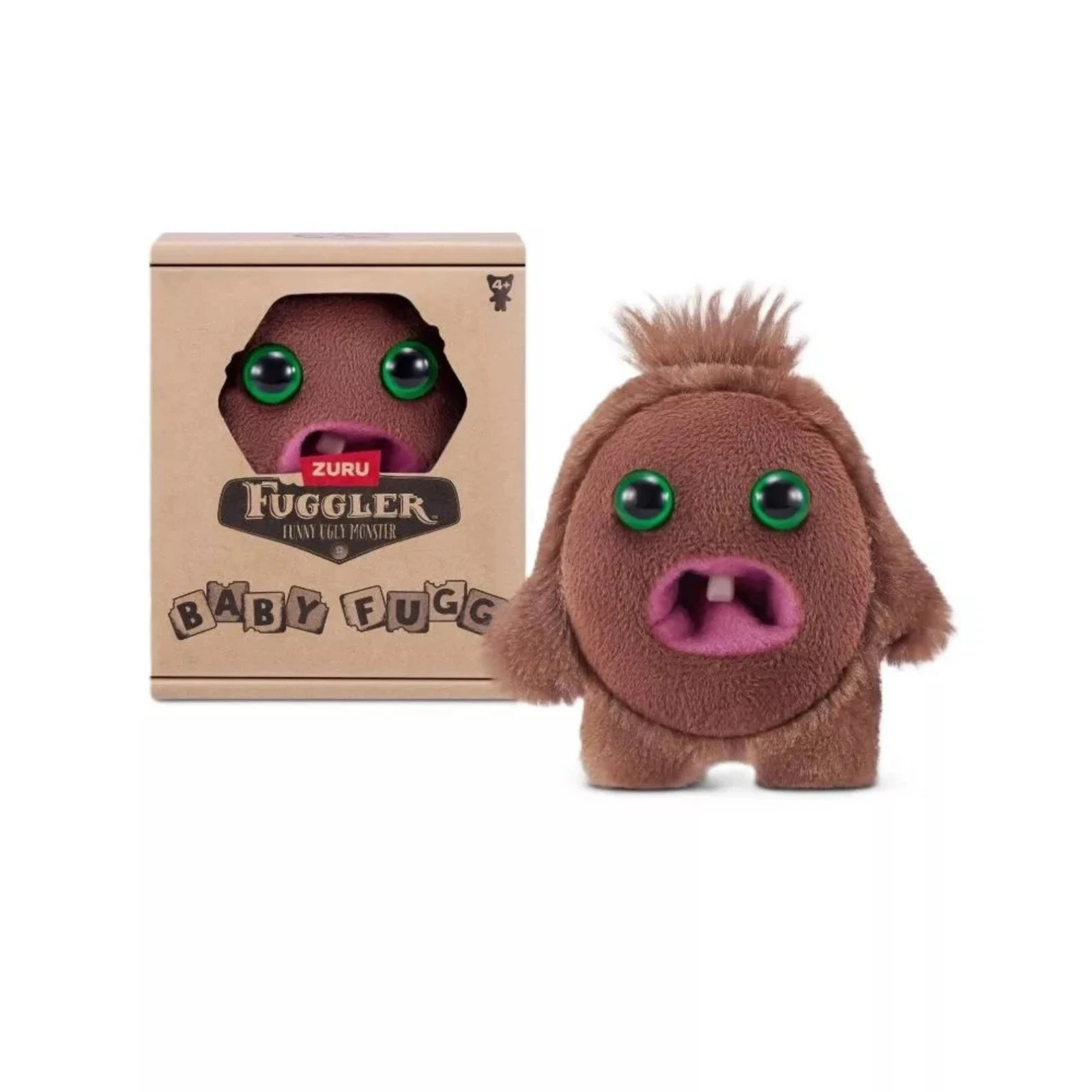 Fuggler Funny Ugly Monster Baby Fugg 3.5” Brown Hedge Grog - NIB | eBay