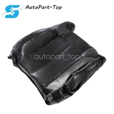 Passenger Leather Top Lean Back Seat Cover Dark Gray For 1999-2002 GMC Sierra