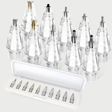 10 Pack Apple Pencil Tips for Pro/USB-C/2nd/1st Gen, Hybrid Tip Variety Pack ...