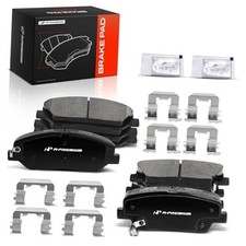 Front and Rear Ceramic Brake Pads Set Compatible with Hyundai Kia Vehicles
