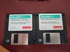 Stealth 64 Dram - 2 Pack Floppy Disc Drivers - Factory Sealed - Vintage 1994
