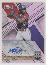 2019 Panini Elite Extra Edition Dominican Prospect League Maximo Maria Auto 0cv