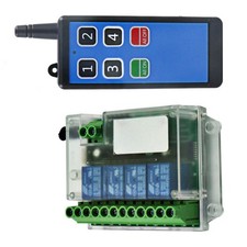 100-200m 4 Channels Remote Control Switch ON/OFF Relay Module Universal