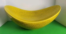 Global Views Swoop Citron Yellow Reactive Glaze 20" Wide Modern Ceramic Bowl