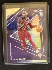 2022 Panini Chronicles Draft Picks #18 Malaki Branham Cracked Ice #/7