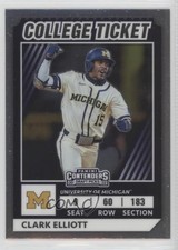 2022 Panini Elite Extra Edition College Tickets Optic Clark Elliott #CTO-38 0c6