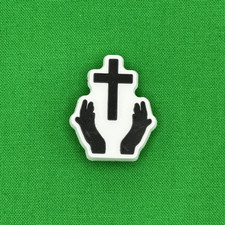 Praise Worship Shoe Clog Charm Christian Faith Jesus Christ Compatible with Croc