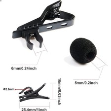 18Pcs Lapel Microphone Clips Replacement Kit, 6Pcs Lavalier Mic Clips Metal T...