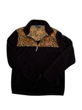 Simply Southern Fleece Pullover Womens Small Camo Black 1/4 Zip Sherpa Cozy