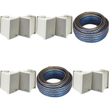 Kicker 4 Pair  KB6B 2-Way Full Range Indoor Outdoor Speakers Pair Weather...