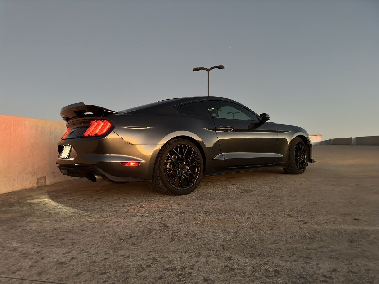 Gloss Black Rear Spoiler for 2015-2021 Mustang GT500 Style With Gurney Flap