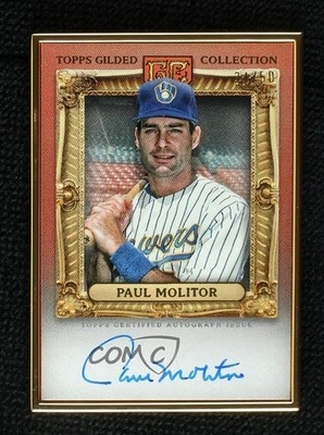 2024 Topps Gilded Collection Rose Gold 34/50 Paul Molitor #HAFA-PM Auto HOF 0t9q