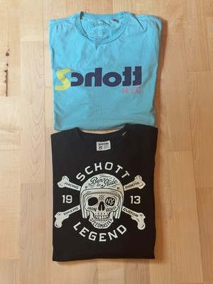 Schott N.Y.C. T Shirt 2 Stück Top Zustand Größe S