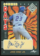 2026 Leaf Seasons in the Sun #SD-JCR Jose Cruz Jr. SN, AU
