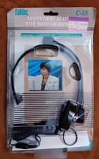 Vintage Labtec C-15 LIGHTWEIGHT HEADSET w/BOOM MIC Computer 1993 STILL SEALED 