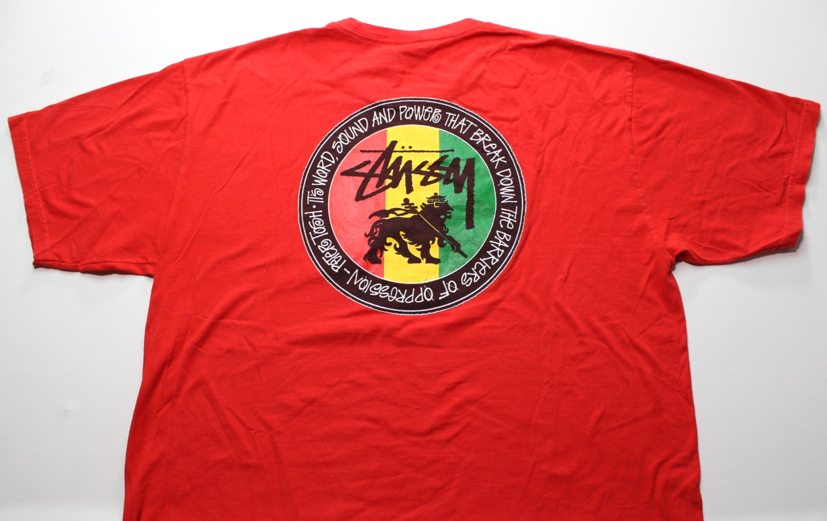 2014 STUSSY x PETER TOSH ~RASTA DOT~ TEE XL reggae/marley/irie