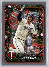 2024 Topps Holiday #H34 Ryan Jeffers Silver Glitter