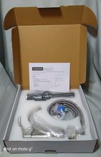 Brushed Nickel 1-Handle Single Hole Bathroom Faucet 3-Hole Deck Plate