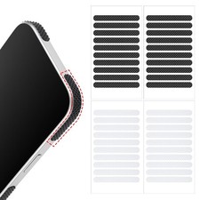 YBEATY 40 Pcs Cell Phone Grip Tape Strips Non Slip Side Sticker Black, White